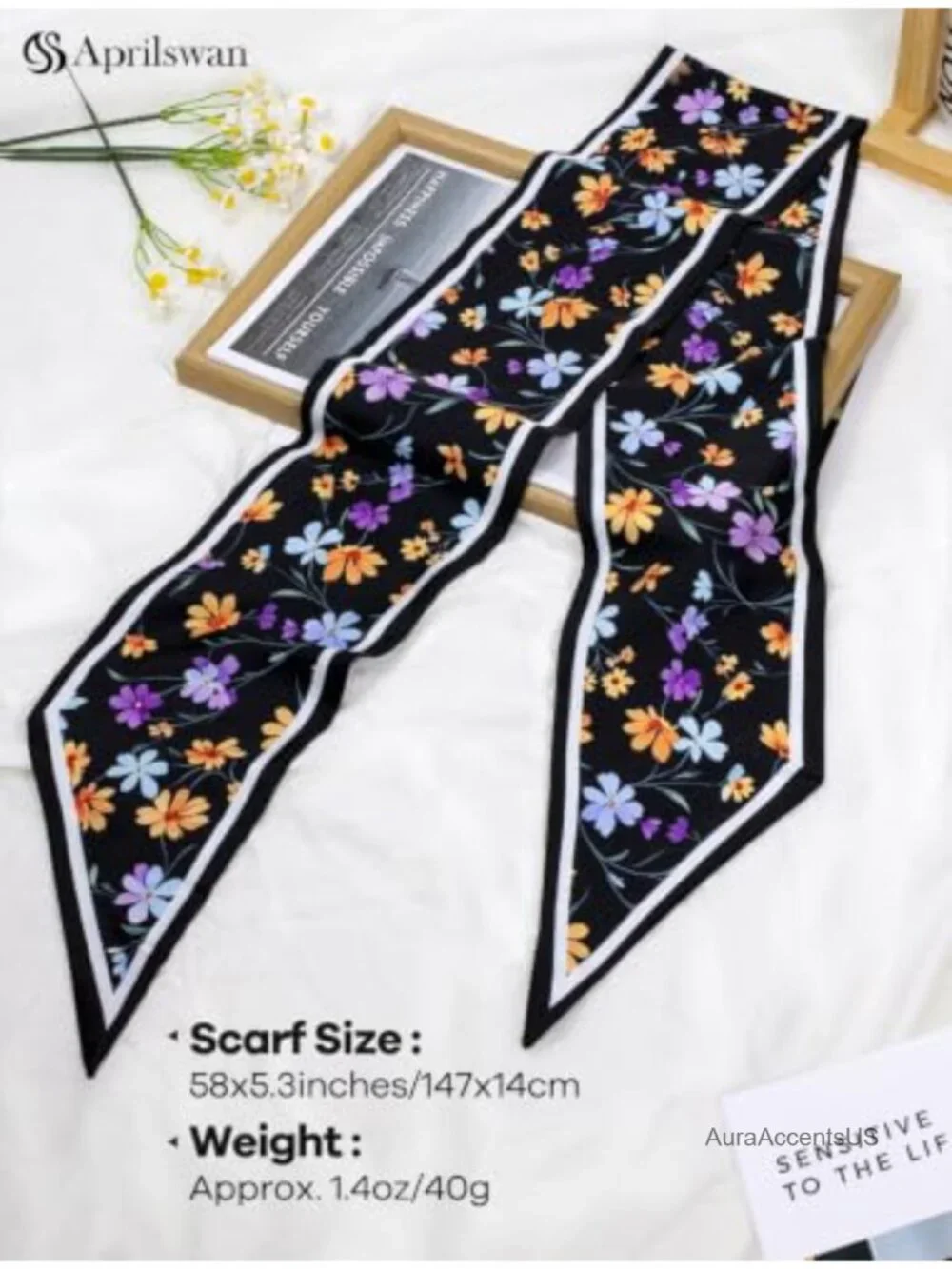 Silky Satin Fashion Scarf - Versatile Hair Neck Scarf for Women